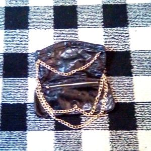 Vintage Black leather purse